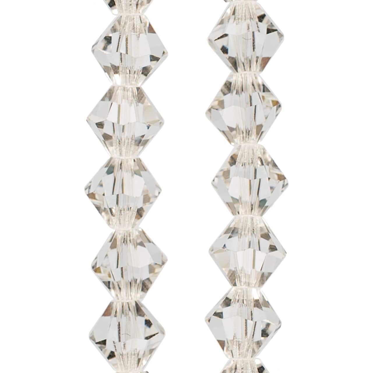 Preciosa Glass Crystal Bicone Beads, 6mm by Bead Landing™